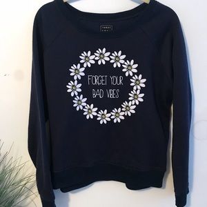 NAVY Long sleeve sweatshirt no hood